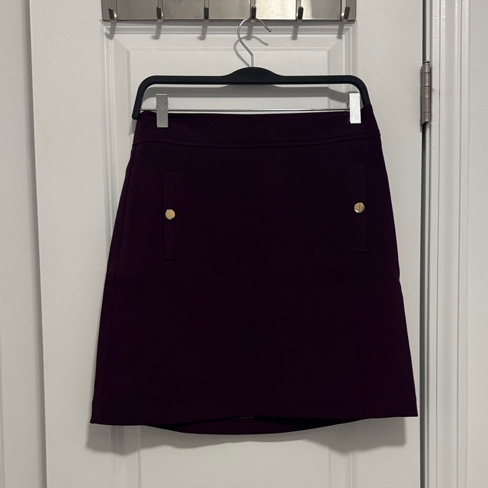 LOFT Rich Plum Mini Skirt